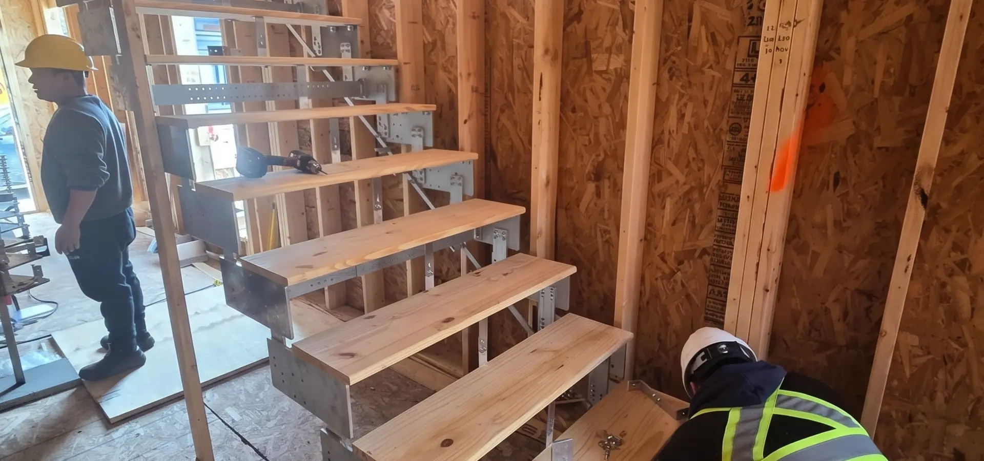 Completed architectural staircase by Meta Structures